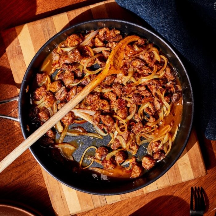 Classic Chicken Gizzards and Onions