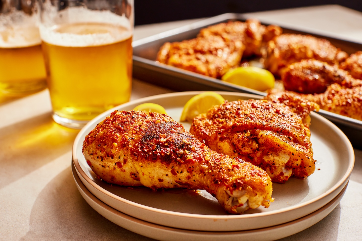 Pollo Asado al Limón y Pimienta