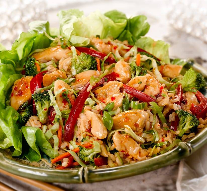 Asian Chicken and Brown Rice Salad