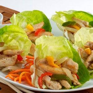 Wraps de Pollo en Lechuga