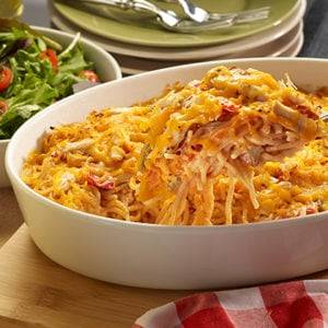 Espaguetis con Pollo