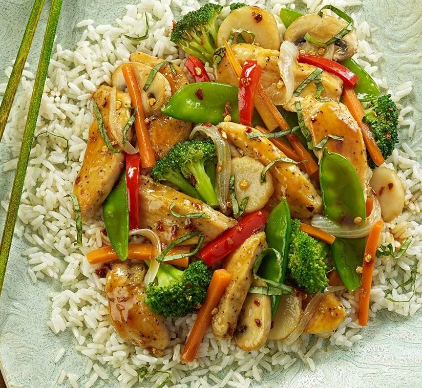 Chicken and Basil Stir-Fry