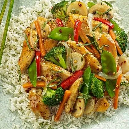 Chicken and Basil Stir-Fry - Sanderson Farms