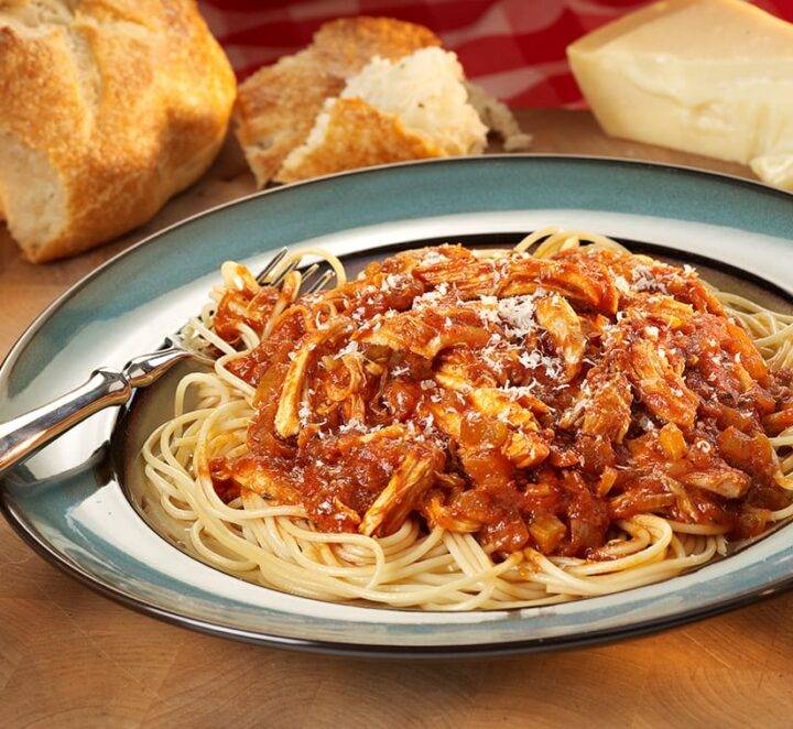Red Chicken Spaghetti