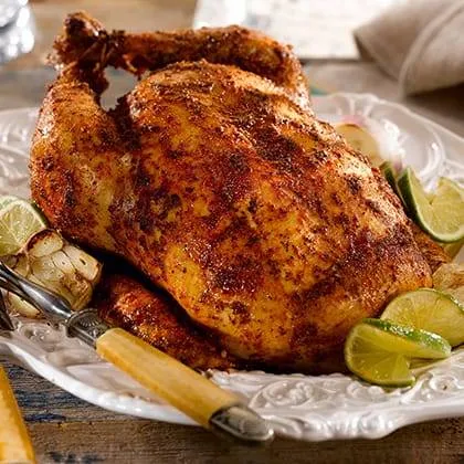 Roast Chicken with Garlic and Lime