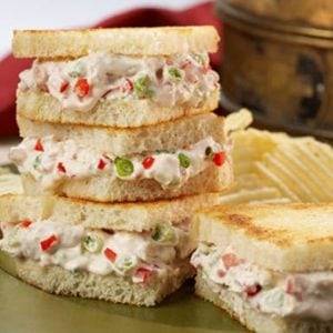 Sándwiches de Ensalada de Pollo al Estilo del Suroeste