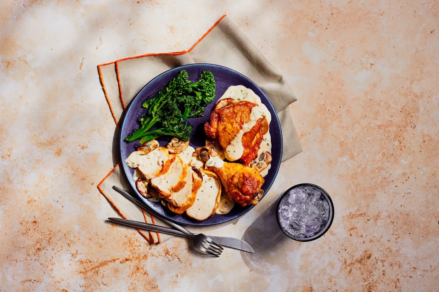 Roasted Chicken With Mushroom Gravy