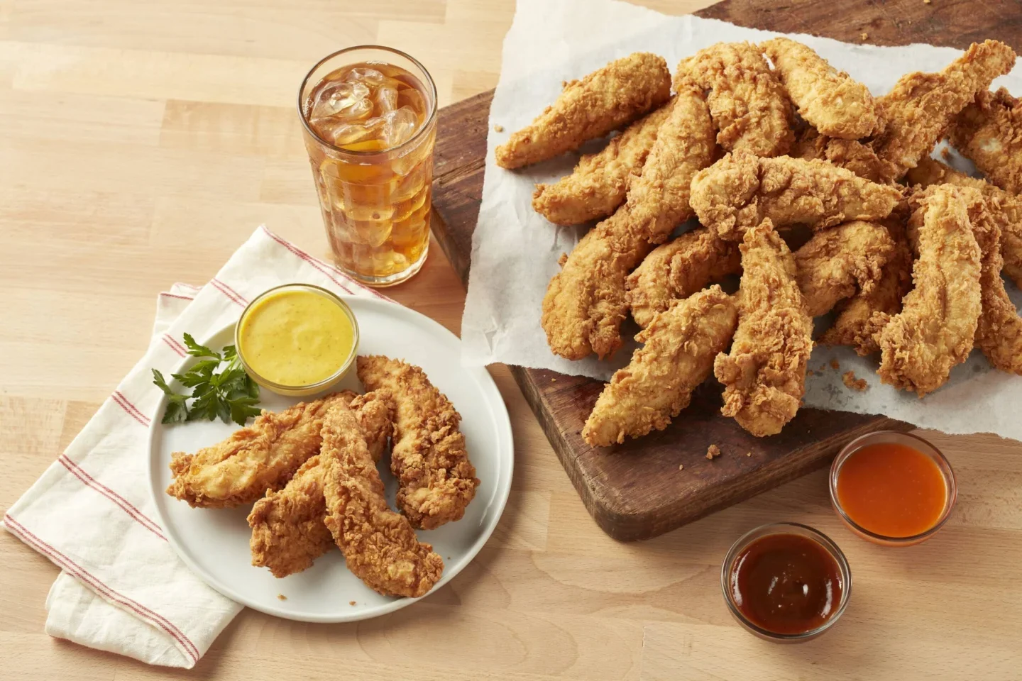 Tiras de Pollo con Suero de Leche
