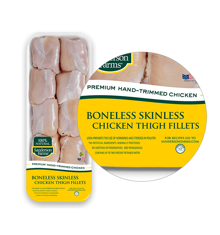 Premium Boneless Skinless Chicken Thigh Fillets