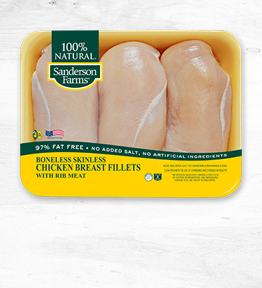 Boneless Skinless Chicken Breast Fillets with Rib Meat