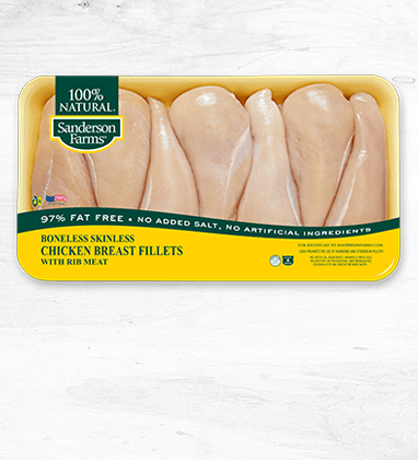Value Pack Boneless Skinless Breast Fillets with Rib Meat