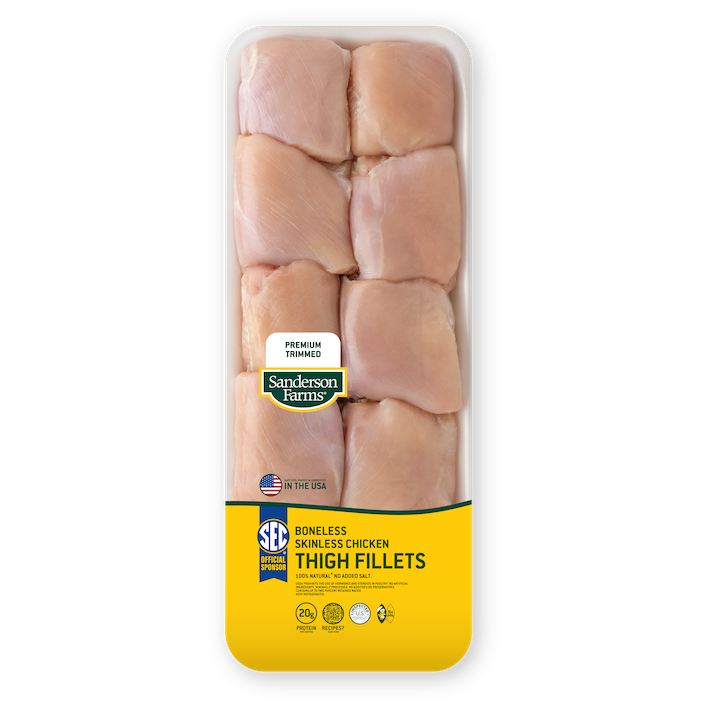 Premium Boneless Skinless Chicken Thigh Fillets