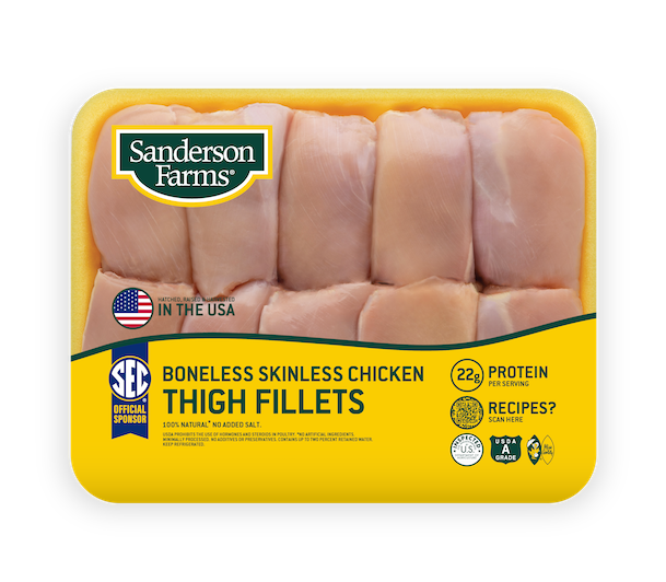 Boneless Skinless Chicken Thigh Fillets Family Pack