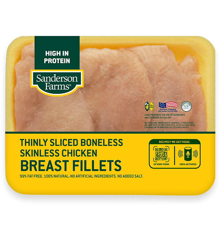 Thin Sliced Breast Fillets Package