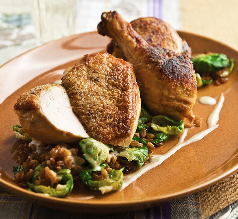 Chef Kevin Gillespie's Cast Iron Skillet Chicken Sanderson Farms