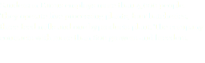 Sanderson Farms employs more than 4,000 people. They operate five processing plants, four hatcheries, three feed mills and one byproducts plant. The company contracts with more than 600 growers and breeders. 