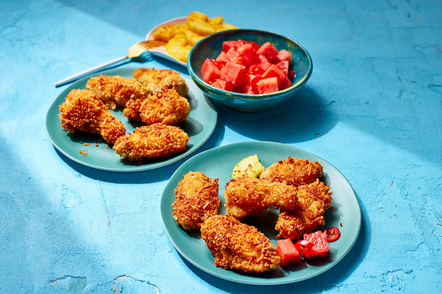 Alitas de Pollo Rebozadas en Coco