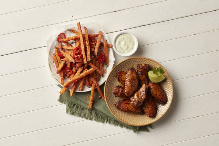 Alitas de Pollo con Miel y Chipotle