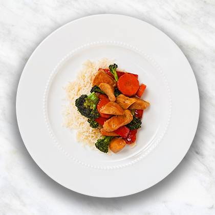 Pollo Salteado con Miel y Ajo