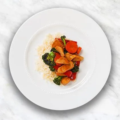 Pollo Salteado con Miel y Ajo