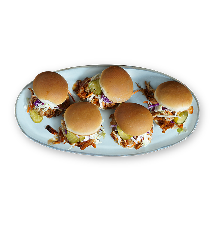 Barbecue Pulled Chicken Sliders