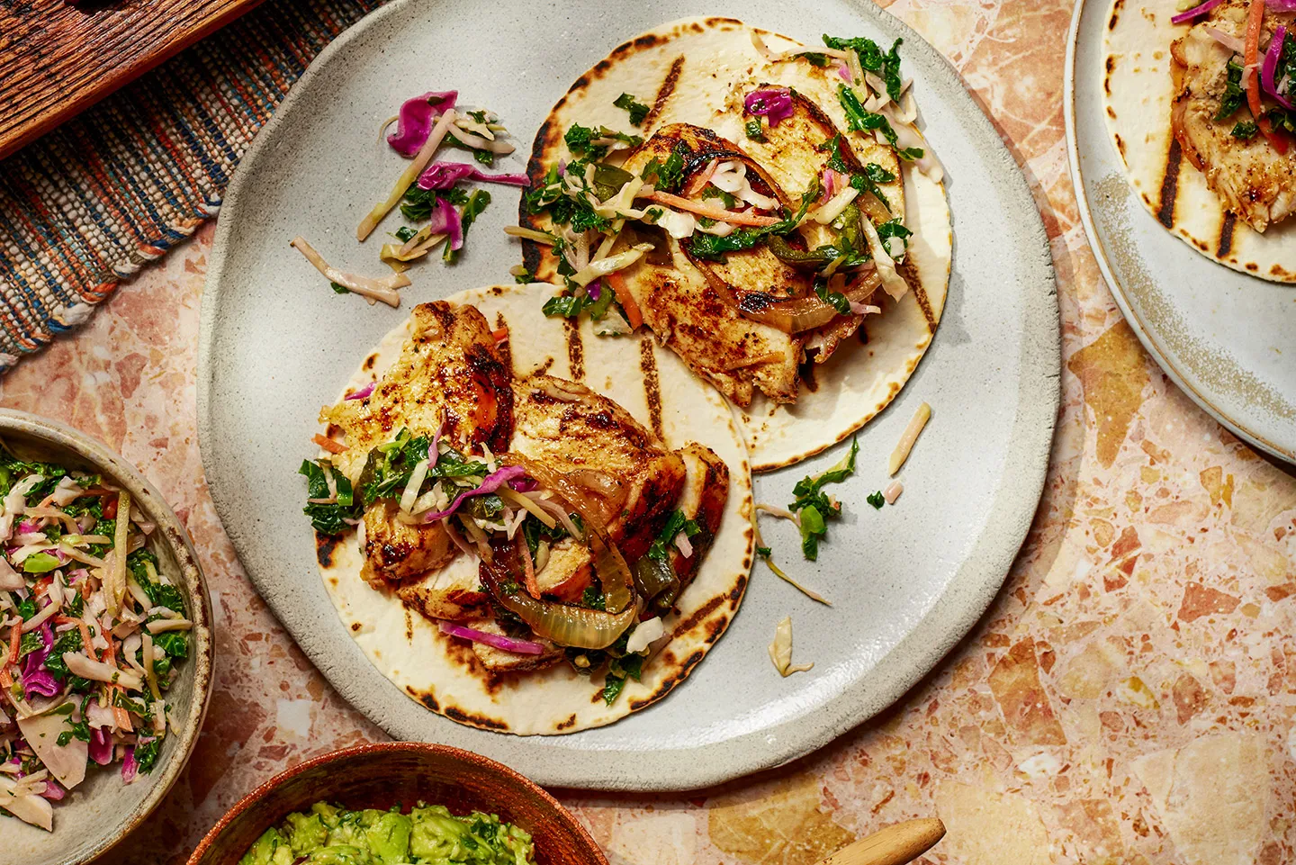 Tacos de Pechuga de Pollo con Rub Especiado del Chef Kevin Rathbun