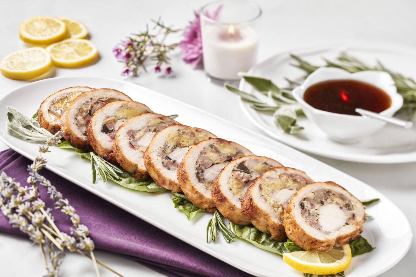 Maple Glazed Roast Chicken Roulade Sanderson Farms