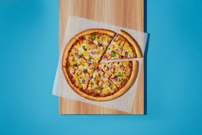 Pizza de pollo BBQ