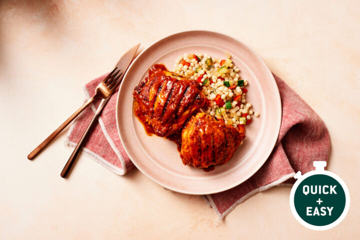 Grilled Tikka Masala Chicken, Summer Vegetables And Couscous