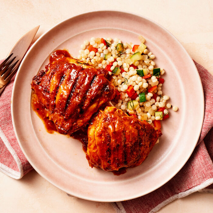Grilled Tikka Masala Chicken, Summer Vegetables And Couscous