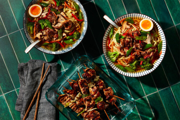Grill Dad’s Yakitori Chicken Leftover Ramen Bowls
