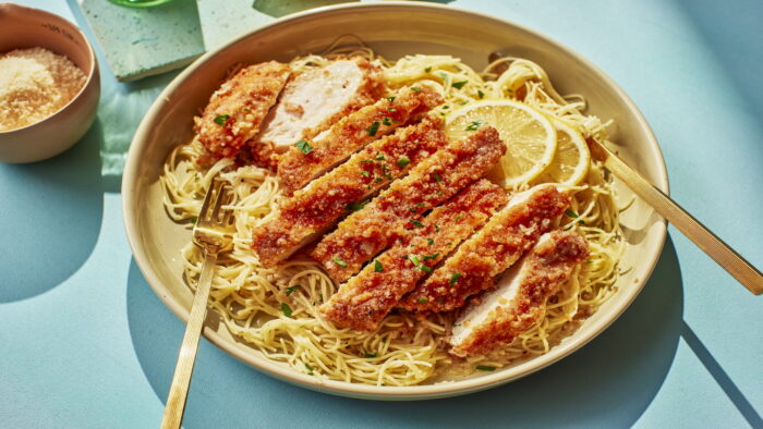 Pollo crujiente al limón